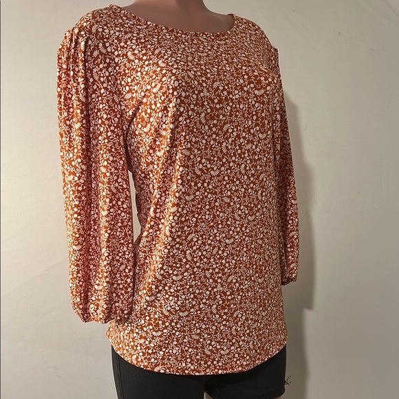 Adrianna Papell Stretch Plus Floral Print Tunic Top Blouse Women's Size 1X  NWT - Picture 2 of 14